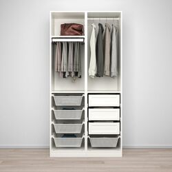 Dulap combinat Ikea Pax/Grimo 100x60x201 (Alb) Thumb