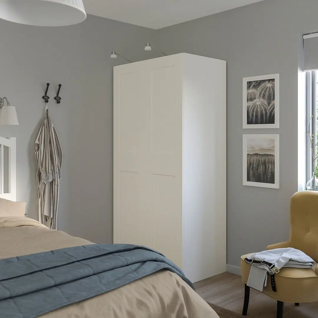 Dulap combinat Ikea Pax/Grimo 100x60x201 (Alb) - 3