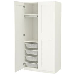 Dulap combinat Ikea Pax/Grimo 100x60x201 (Alb) Thumb