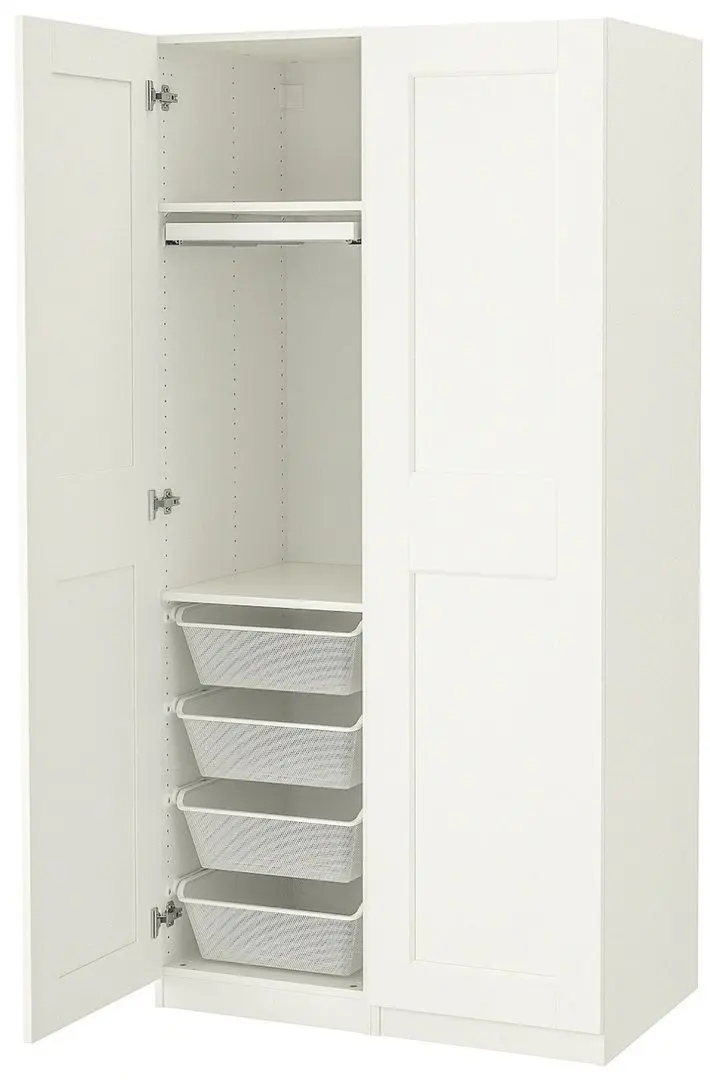 Dulap combinat Ikea Pax/Grimo 100x60x201 (Alb)