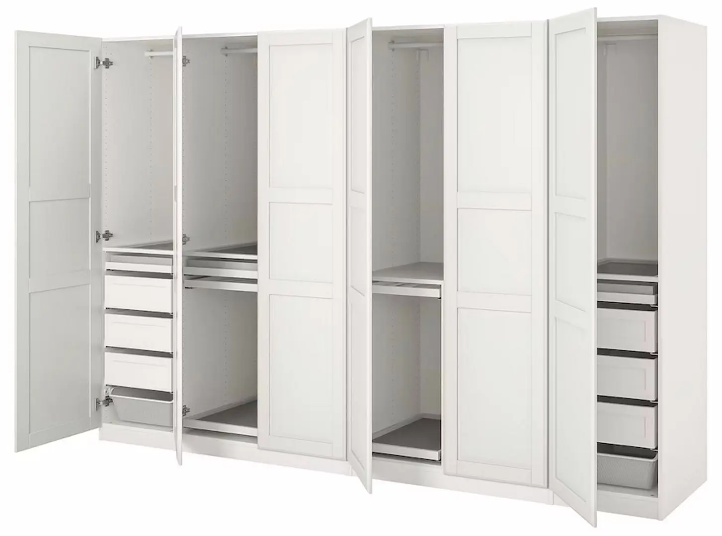 Dulap combinat Ikea Pax/Tyssedal 300x60x201 (Alb)