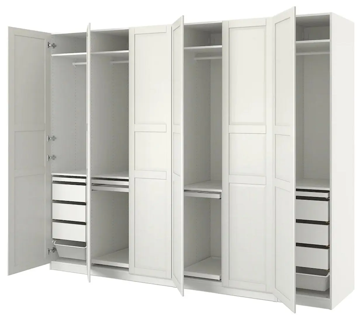 Dulap combinat Ikea Pax/Tyssedal 300x60x236 (Alb)