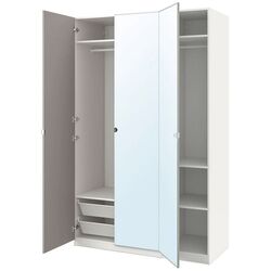 Dulap combinat Ikea Pax/Vikedal oglinda 150x60x236 (Alb)