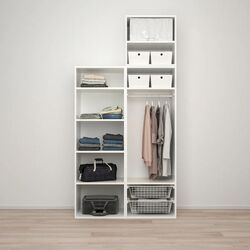 Dulap combinat Ikea Platsa 2 usi 120x57x251 (Alb/Fonnes Alb) Thumb