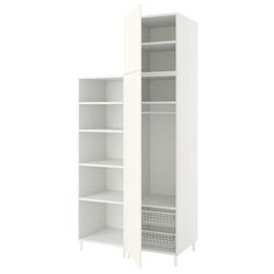 Dulap combinat Ikea Platsa 2 usi 120x57x251 (Alb/Fonnes Alb)