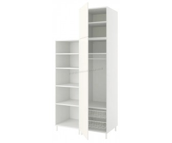 Шкаф комбинированный Ikea Platsa 2 дверцы 120x57x251 (Белый/Фоннес Белый)