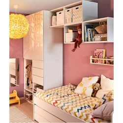 Dulap combinat Ikea Platsa 2 usi/2 sertare 300x57x241 (Alb/Fonnes Alb) Thumb