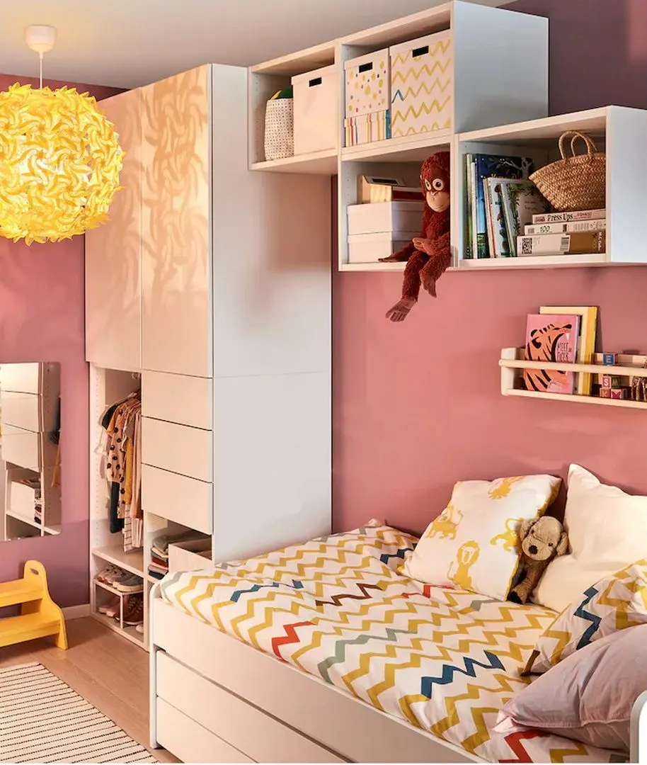 Dulap combinat Ikea Platsa 2 usi/2 sertare 300x57x241 (Alb/Fonnes Alb)