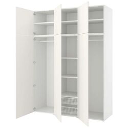 Dulap combinat Ikea Platsa 6 usi 180x57x241 (Alb/Fonnes Alb)