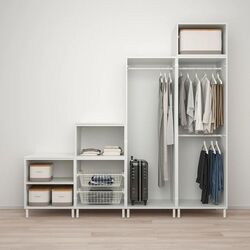 Dulap combinat Ikea Platsa 6 usi 240x57x231 (Alb/Fonnes Alb) Thumb