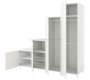 Шкаф комбинированный Ikea Platsa 6 дверей 240x57x231 (Белый/Фоннес Белый)