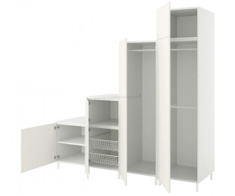 Шкаф комбинированный Ikea Platsa 6 дверей 240x57x231 (Белый/Фоннес Белый)