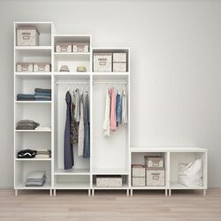 Dulap combinat Ikea Platsa 9 usi 300x57x271 (Alb Sannidal/Alb) Thumb