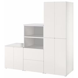 Шкаф комбинированный Ikea Smastad/Platsa 180x57x181 (Белый)
