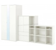 Шкаф комбинированный Ikea Vihals 305x57x200 (Белый)