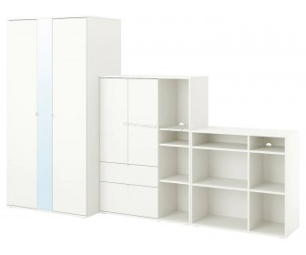 Шкаф комбинированный Ikea Vihals 305x57x200 (Белый)