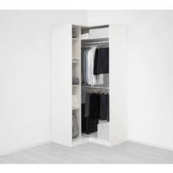 Dulap de colt Ikea Pax/Grimo 111х111х236 (Alb) Thumb