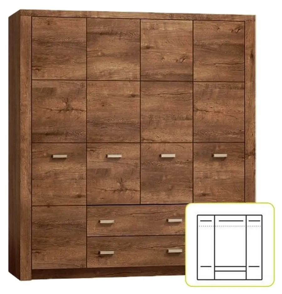 Шкаф Tempo Kondela Infinity I-18 (Ash Light)