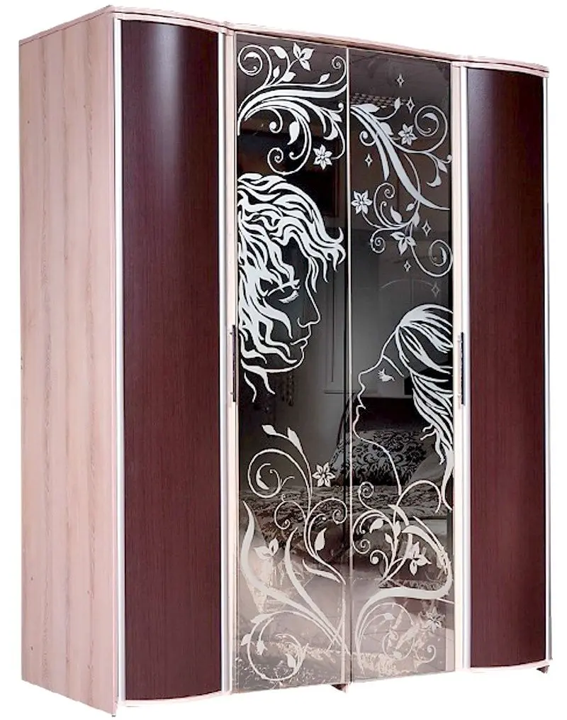 Dulap КМК 0363.6 Magiya 1 (Chamonix Oak Light/Nut Chocolate)