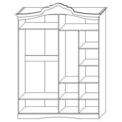 Dulap КМК 0380.1 Zhemchuzhina (Wenge Light/Pearl Ash) Thumb