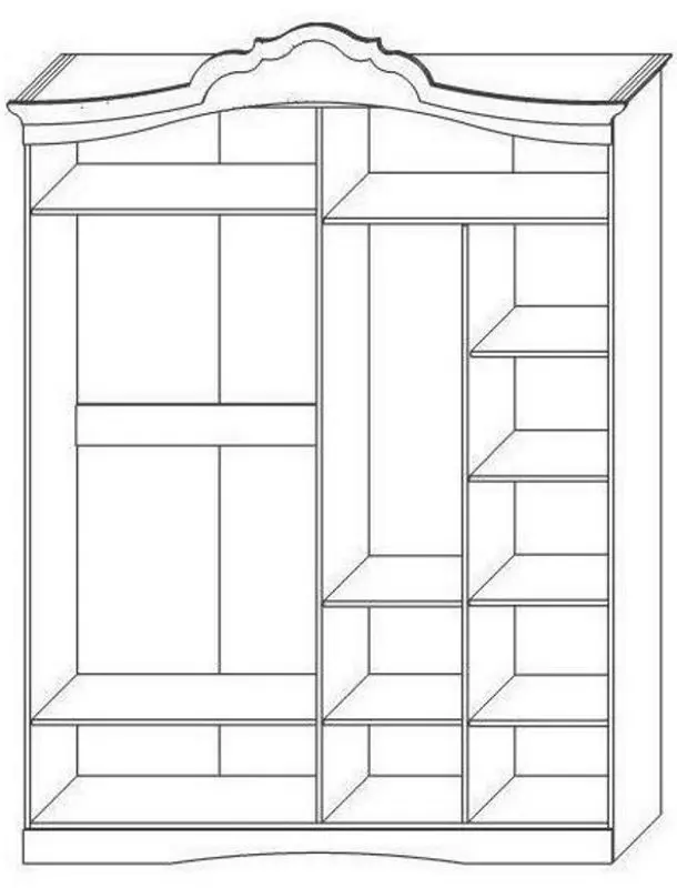 Dulap КМК 0380.1 Zhemchuzhina (Wenge Light/Pearl Ash)