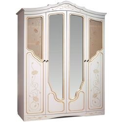 Dulap КМК 0434.1-01 Melani 1 4D (White/Gold) Thumb