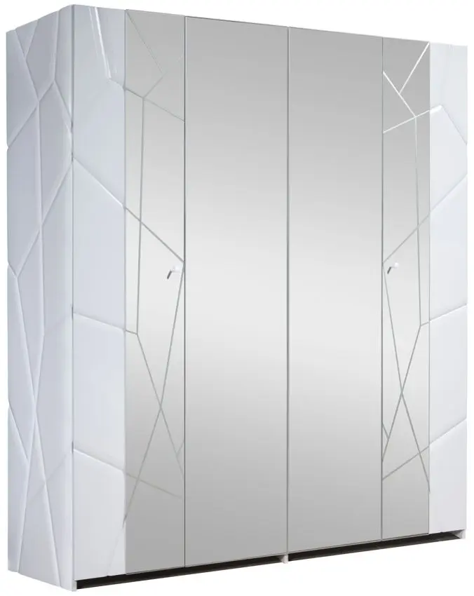 Dulap КМК 0674.14 Kenzo 4D (White/White Gloss)