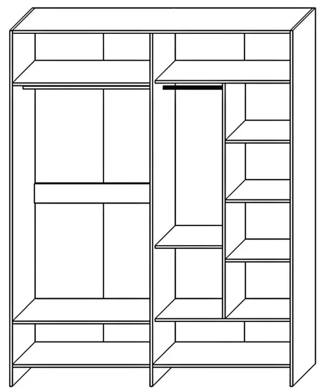Dulap КМК 0674.14 Kenzo 4D (White/White Gloss)