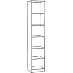 Dulap modular КМК 0862.10 Virdzhiniya 1 1U (White/Sundae) Thumb