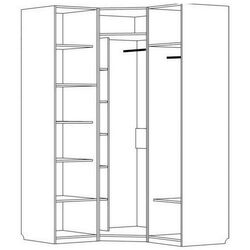 Dulap de colt КМК 0380.13 Zhemchuzhina (Wenge Light/Pearl Ash) Thumb