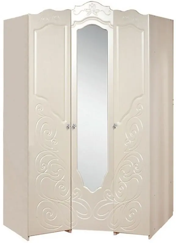 Dulap de colt КМК 0380.13 Zhemchuzhina (Wenge Light/Pearl Ash)