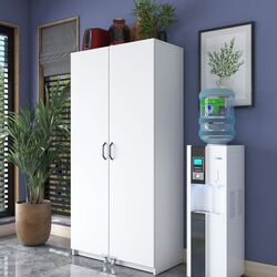 Dulap-camara cu roti Mirage Meble JE103 (White) Thumb