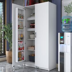 Dulap-camara cu roti Mirage Meble JE103 (White) Thumb