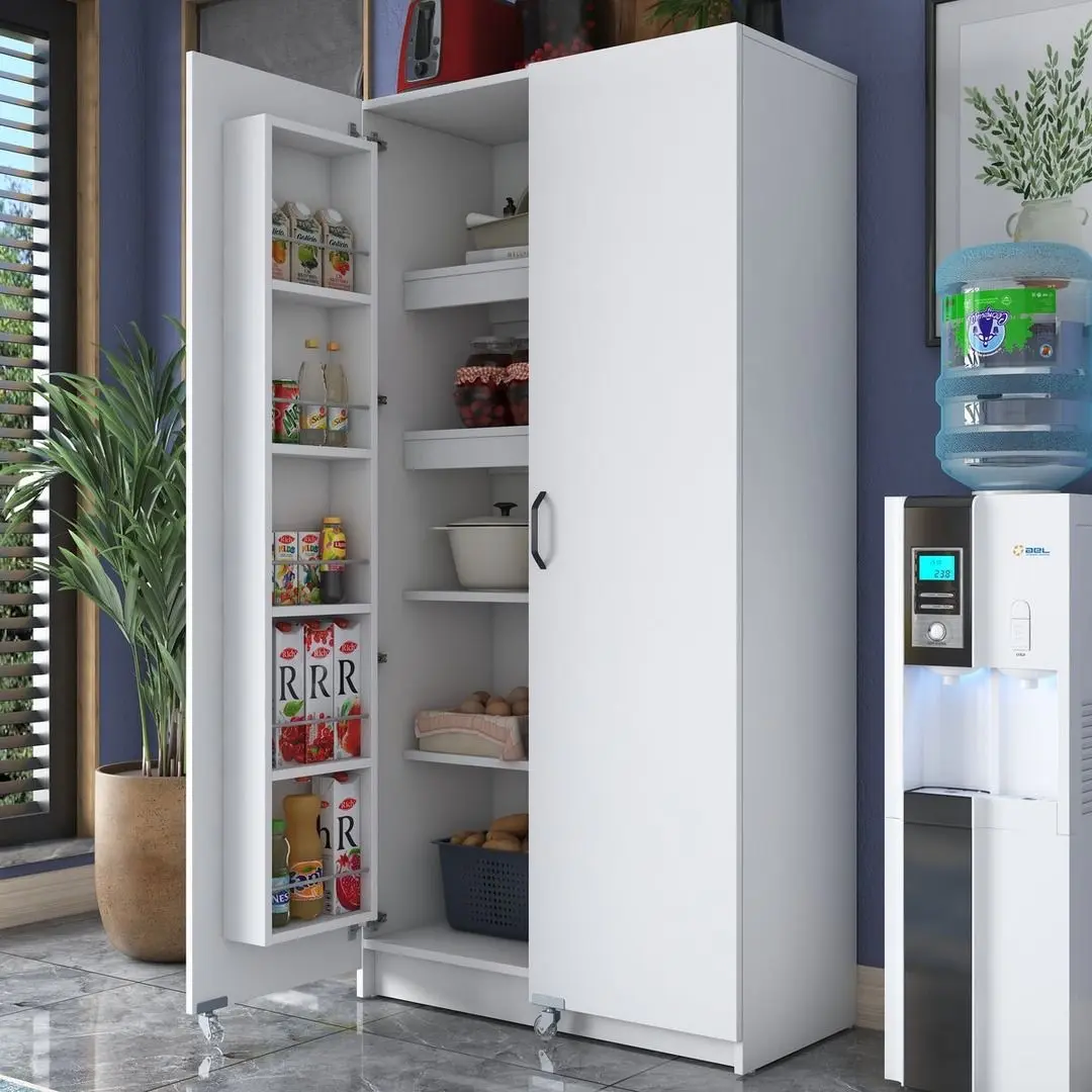 Dulap-camara cu roti Mirage Meble JE103 (White)