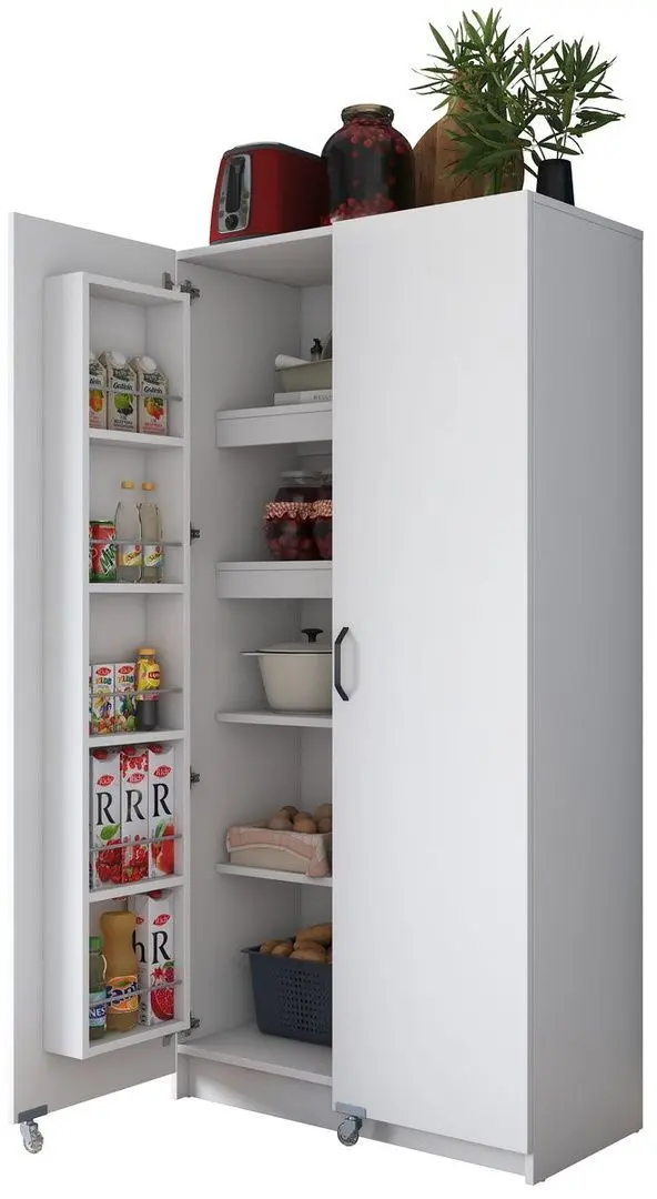 Dulap-camara cu roti Mirage Meble JE103 (White)