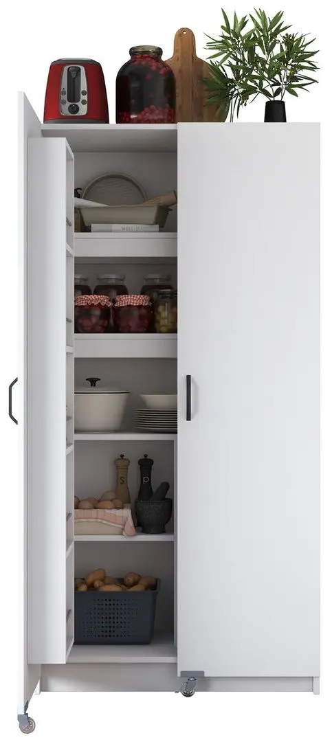 Dulap-camara cu roti Mirage Meble JE103 (White)