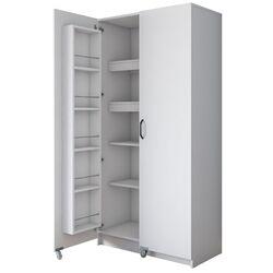 Dulap-camara cu roti Mirage Meble JE103 (White) Thumb