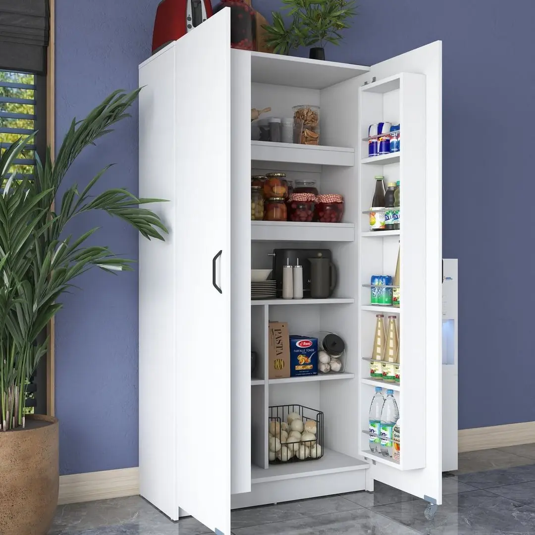 Dulap-camara cu roti Mirage Meble JE103 (White)