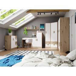 Penal Mirjan24 Niczi/Nico 5 (Light Oak/White) Thumb