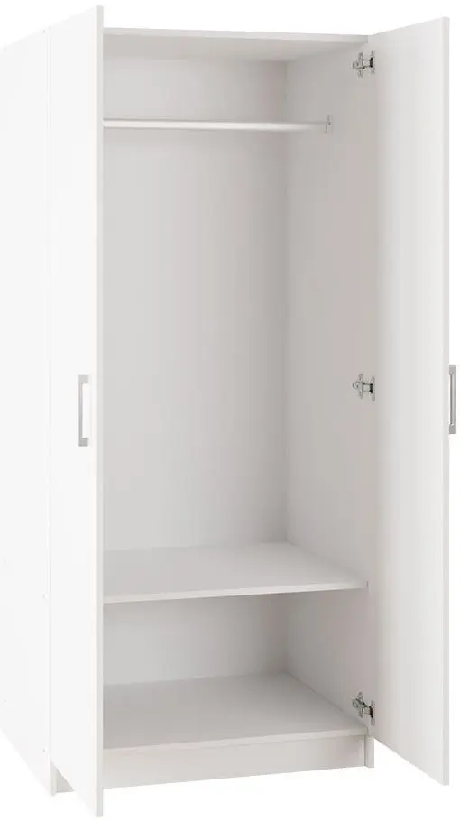 Dulap Mirjan24 Jeffery/Kera 2D (White) - 2