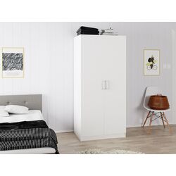 Dulap Mirjan24 Jeffery/Kera 2D (White) Thumb