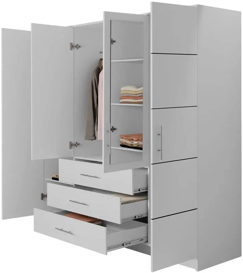 Dulap Mirjan24 Lily D4/Bali D4 (White) - 4