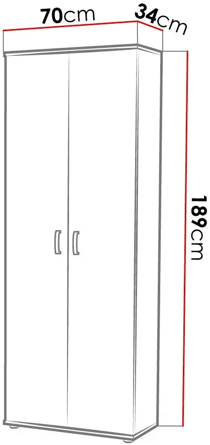 Dulap Mirjan24 Menas/Terni (White) - 3