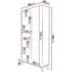Dulap Mirjan24 Tunbergia/Falco 05 (White/Golden Craft Oak) Thumb