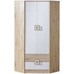 Dulap de colt Mirjan24 Niczi/Nico 2 (Light Oak/White) Thumb