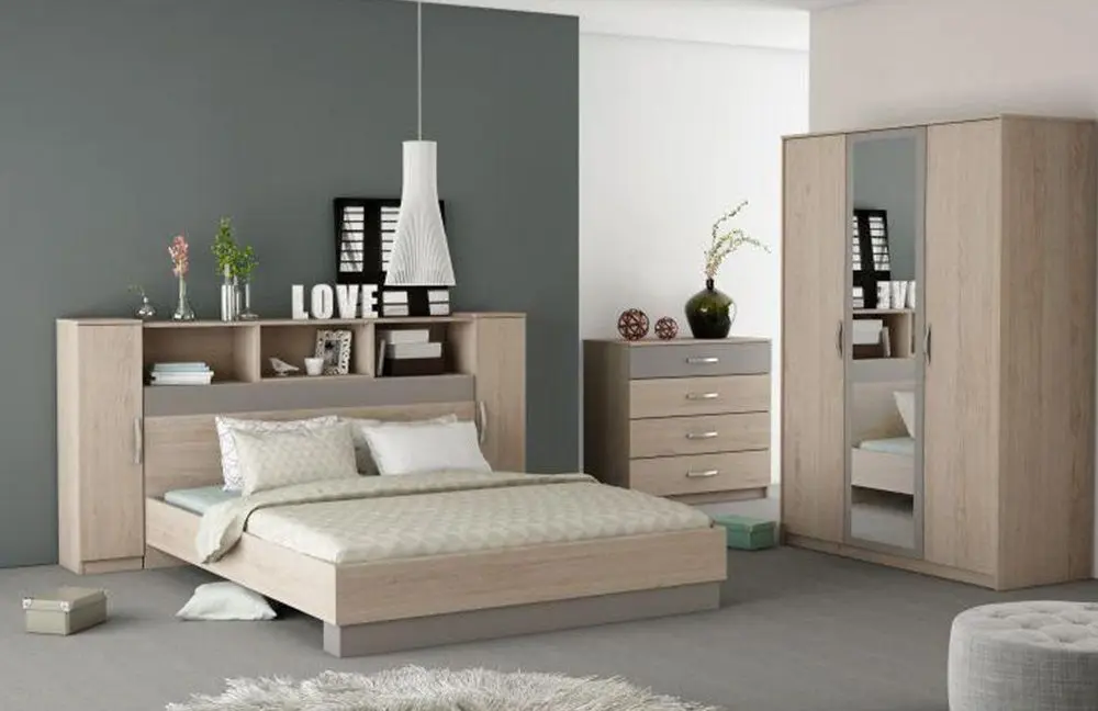 Dulap suprapus Mobhaus Graphic (Arizona Oak/Gray) - 3