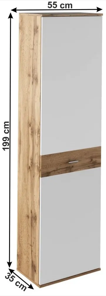 Шкаф Mobhaus Cyril Typ 2 (Wotan Oak/White)