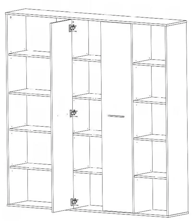 Etajera Mobhaus Maurus New MA50 (Sonoma Oak/White)