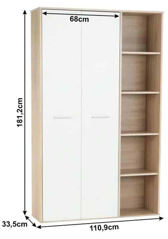 Dulap combinat Mobhaus Maurus New MA52 (Sonoma Oak/White)