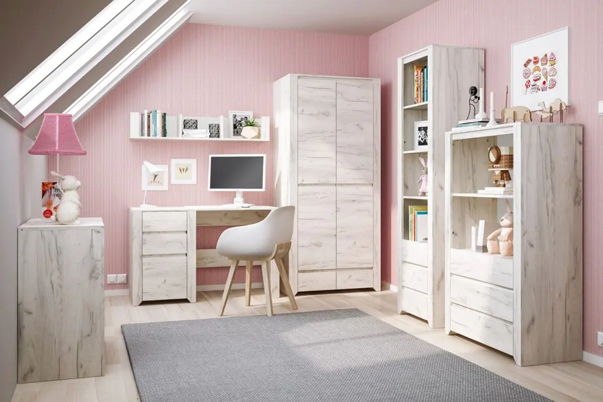 Шкаф Tempo Kondela Angel Typ 20 (Craft White) - 4